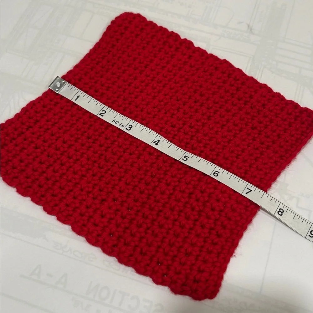 100% Cotton Handmade Washcloths - Set of 3